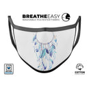 WaterColor Dreamcatchers v1 - Made in USA Mouth Cover Unisex Anti-Dust Cotton Blend Reusable & Washable Face Mask with Adjustable Sizing for Adult or Child