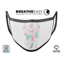 WaterColor Dreamcatchers v2 - Made in USA Mouth Cover Unisex Anti-Dust Cotton Blend Reusable & Washable Face Mask with Adjustable Sizing for Adult or Child