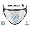 WaterColor Dreamcatchers v3 - Made in USA Mouth Cover Unisex Anti-Dust Cotton Blend Reusable & Washable Face Mask with Adjustable Sizing for Adult or Child