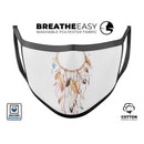 WaterColor Dreamcatchers v7 - Made in USA Mouth Cover Unisex Anti-Dust Cotton Blend Reusable & Washable Face Mask with Adjustable Sizing for Adult or Child