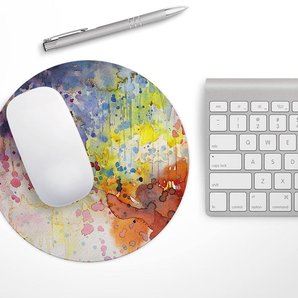 WaterColor Grunge Setting// WaterProof Rubber Foam Backed Anti-Slip Mouse Pad for Home Work Office or Gaming Computer Desk