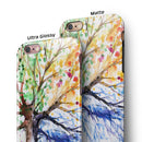 WaterColor Vivid Tree iPhone 6/6s or 6/6s Plus 2-Piece Hybrid INK-Fuzed Case