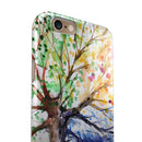 WaterColor Vivid Tree iPhone 6/6s or 6/6s Plus 2-Piece Hybrid INK-Fuzed Case