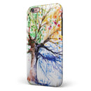 WaterColor Vivid Tree iPhone 6/6s or 6/6s Plus 2-Piece Hybrid INK-Fuzed Case
