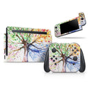 WaterColor Vivid Tree // Skin Decal Wrap Kit for Nintendo Switch Console & Dock, Joy-Cons, Pro Controller, Lite, 3DS XL, 2DS XL, DSi, or Wii - Vinyl Skin Wrap for Nintendo Switch 2, OLED, Lite, Pro Controller, Wii & Classic Handhelds