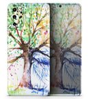 WaterColor Vivid Tree - Premium Vinyl Skin Decal for Samsung Galaxy S25 Ultra, S24, S23, S22 & All Galaxy S Models