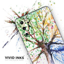 WaterColor Vivid Tree - Premium Vinyl Skin Decal for Samsung Galaxy S25 Ultra, S24, S23, S22 & All Galaxy S Models