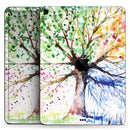WaterColor Vivid Tree - Full Body Skin Decal for the Apple iPad Pro 12.9", 11", 10.5", 9.7", Air or Mini (All Models Available)