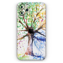 WaterColor Vivid Tree - Vinyl Skin Wrap for iPhone 17 Pro Max, 17 Pro, 17 Air, 17, 16 & All Models — Soft Matte or Ultra Gloss
