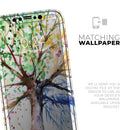 WaterColor Vivid Tree - Vinyl Skin Wrap for iPhone 17 Pro Max, 17 Pro, 17 Air, 17, 16 & All Models — Soft Matte or Ultra Gloss