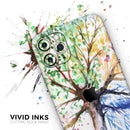 WaterColor Vivid Tree - Vinyl Skin Wrap for iPhone 17 Pro Max, 17 Pro, 17 Air, 17, 16 & All Models — Soft Matte or Ultra Gloss