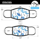 WaterColors Under the Scope - Made in USA Mouth Cover Unisex Anti-Dust Cotton Blend Reusable & Washable Face Mask with Adjustable Sizing for Adult or Child