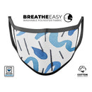 WaterColors Under the Scope - Made in USA Mouth Cover Unisex Anti-Dust Cotton Blend Reusable & Washable Face Mask with Adjustable Sizing for Adult or Child