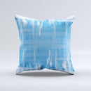 Water Color Ice Window ink-Fuzed Decorative Throw Pillow