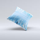 Water Color Ice Window ink-Fuzed Decorative Throw Pillow