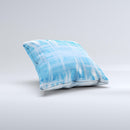 Water Color Ice Window ink-Fuzed Decorative Throw Pillow