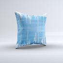 Water Color Ice Window ink-Fuzed Decorative Throw Pillow