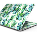 Watercolor Cactus Bloom V1 - Skin Decal Wrap Kit Compatible with the Apple MacBook Pro, Pro with Touch Bar or Air (11", 12", 13", 15" & 16" - All Versions Available)