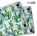 Watercolor Cactus Bloom V1 - Skin Decal Wrap Kit Compatible with the Apple MacBook Pro, Pro with Touch Bar or Air (11", 12", 13", 15" & 16" - All Versions Available)