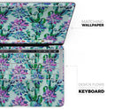 Watercolor Cactus Succulent Bloom V14 - Skin Decal Wrap Kit Compatible with the Apple MacBook Pro, Pro with Touch Bar or Air (11", 12", 13", 15" & 16" - All Versions Available)