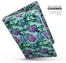 Watercolor Cactus Succulent Bloom V14 - Skin Decal Wrap Kit Compatible with the Apple MacBook Pro, Pro with Touch Bar or Air (11", 12", 13", 15" & 16" - All Versions Available)