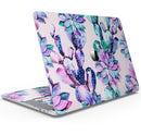 Watercolor Cactus Succulent Bloom V15 - Skin Decal Wrap Kit Compatible with the Apple MacBook Pro, Pro with Touch Bar or Air (11", 12", 13", 15" & 16" - All Versions Available)
