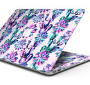 Watercolor Cactus Succulent Bloom V16 - Skin Decal Wrap Kit Compatible with the Apple MacBook Pro, Pro with Touch Bar or Air (11", 12", 13", 15" & 16" - All Versions Available)