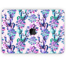 Watercolor Cactus Succulent Bloom V16 - Skin Decal Wrap Kit Compatible with the Apple MacBook Pro, Pro with Touch Bar or Air (11", 12", 13", 15" & 16" - All Versions Available)