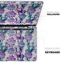 Watercolor Cactus Succulent Bloom V16 - Skin Decal Wrap Kit Compatible with the Apple MacBook Pro, Pro with Touch Bar or Air (11", 12", 13", 15" & 16" - All Versions Available)