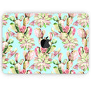 Watercolor Cactus Succulent Bloom V4 - Skin Decal Wrap Kit Compatible with the Apple MacBook Pro, Pro with Touch Bar or Air (11", 12", 13", 15" & 16" - All Versions Available)