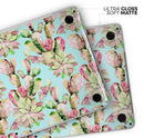 Watercolor Cactus Succulent Bloom V4 - Skin Decal Wrap Kit Compatible with the Apple MacBook Pro, Pro with Touch Bar or Air (11", 12", 13", 15" & 16" - All Versions Available)