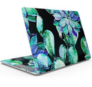 Watercolor Cactus Succulent Bloom V6 - Skin Decal Wrap Kit Compatible with the Apple MacBook Pro, Pro with Touch Bar or Air (11", 12", 13", 15" & 16" - All Versions Available)