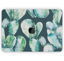Watercolor Cactus Succulent Bloom V7 - Skin Decal Wrap Kit Compatible with the Apple MacBook Pro, Pro with Touch Bar or Air (11", 12", 13", 15" & 16" - All Versions Available)