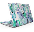 Watercolor Cactus Succulent Bloom V8 - Skin Decal Wrap Kit Compatible with the Apple MacBook Pro, Pro with Touch Bar or Air (11", 12", 13", 15" & 16" - All Versions Available)