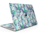 Watercolor Cactus Succulent Bloom V9 - Skin Decal Wrap Kit Compatible with the Apple MacBook Pro, Pro with Touch Bar or Air (11", 12", 13", 15" & 16" - All Versions Available)
