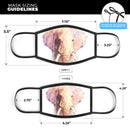 Watercolor Animal Set [No Text] - Made in USA Mouth Cover Unisex Anti-Dust Cotton Blend Reusable & Washable Face Mask with Adjustable Sizing for Adult or Child