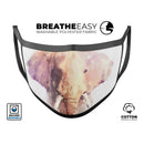 Watercolor Animal Set [No Text] - Made in USA Mouth Cover Unisex Anti-Dust Cotton Blend Reusable & Washable Face Mask with Adjustable Sizing for Adult or Child