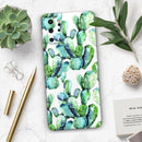 Watercolor Cactus Bloom V1 - Premium Vinyl Skin Decal for Samsung Galaxy S25 Ultra, S24, S23, S22 & All Galaxy S Models