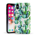 Watercolor Cactus Bloom V1 - iPhone X Swappable Hybrid Case