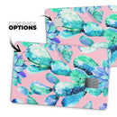 Watercolor Cactus Succulent Bloom V10 - Premium Protective Decal Skin-Kit for the Apple Credit Card