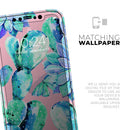 Watercolor Cactus Succulent Bloom V10 - Vinyl Skin Wrap for iPhone 17 Pro Max, 17 Pro, 17 Air, 17, 16 & All Models — Soft Matte or Ultra Gloss