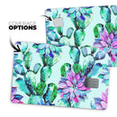 Watercolor Cactus Succulent Bloom V11 - Premium Protective Decal Skin-Kit for the Apple Credit Card