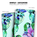 Watercolor Cactus Succulent Bloom V11 - Premium Vinyl Skin Decal for Samsung Galaxy S25 Ultra, S24, S23, S22 & All Galaxy S Models