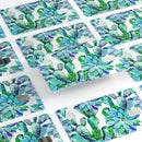 Watercolor Cactus Succulent Bloom V12 - Premium Protective Decal Skin-Kit for the Apple Credit Card