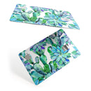 Watercolor Cactus Succulent Bloom V12 - Premium Protective Decal Skin-Kit for the Apple Credit Card