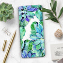 Watercolor Cactus Succulent Bloom V12 - Premium Vinyl Skin Decal for Samsung Galaxy S25 Ultra, S24, S23, S22 & All Galaxy S Models
