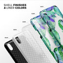 Watercolor Cactus Succulent Bloom V12 - iPhone X Swappable Hybrid Case