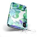 Watercolor Cactus Succulent Bloom V12 - iPhone X Swappable Hybrid Case