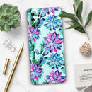 Watercolor Cactus Succulent Bloom V14 - Premium Vinyl Skin Decal for Samsung Galaxy S25 Ultra, S24, S23, S22 & All Galaxy S Models