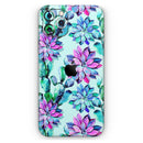 Watercolor Cactus Succulent Bloom V14 - Vinyl Skin Wrap for iPhone 17 Pro Max, 17 Pro, 17 Air, 17, 16 & All Models — Soft Matte or Ultra Gloss